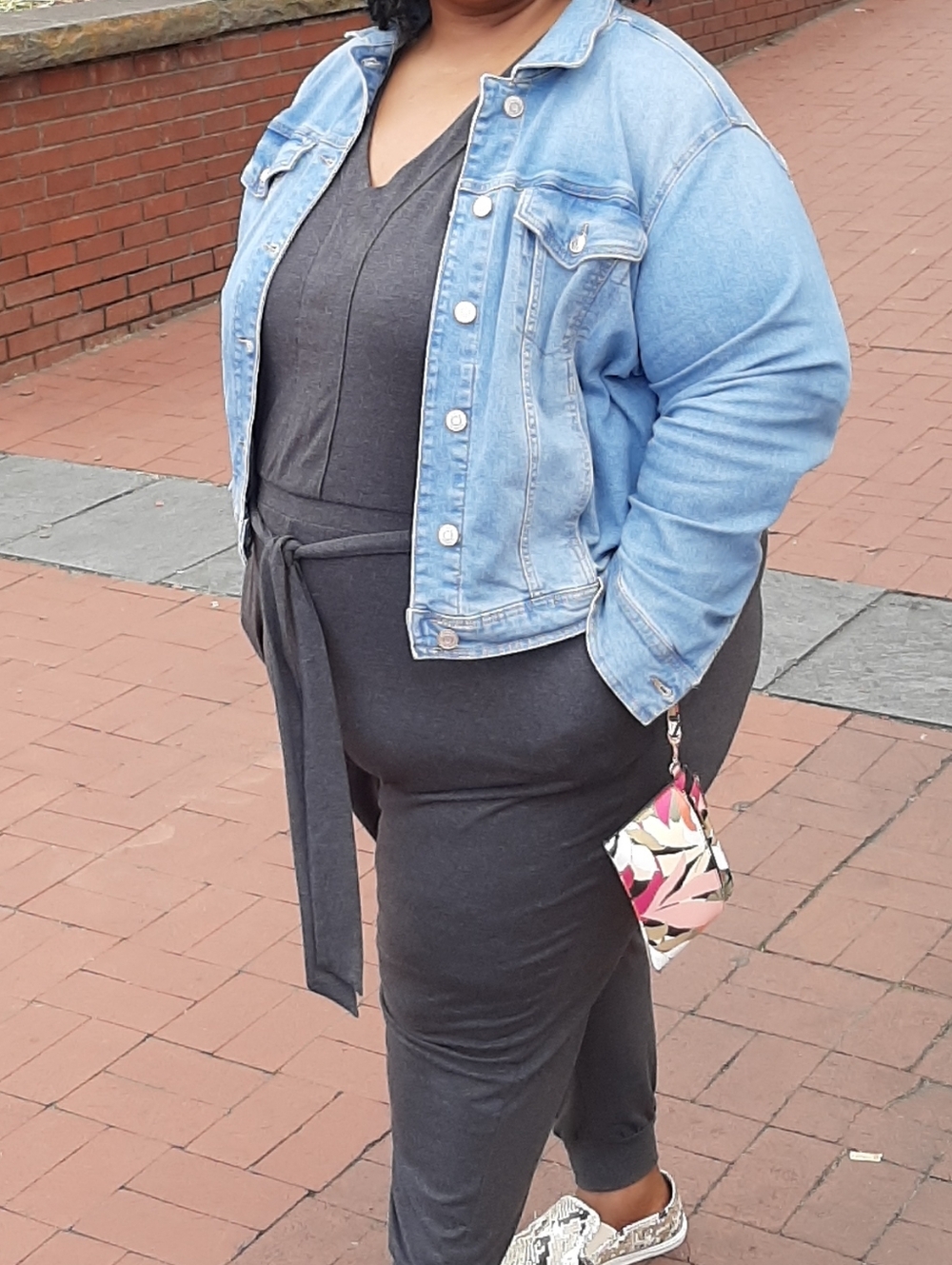 Livi Lane Bryant Active Gray Jumpsuit - Picture 4 of 4